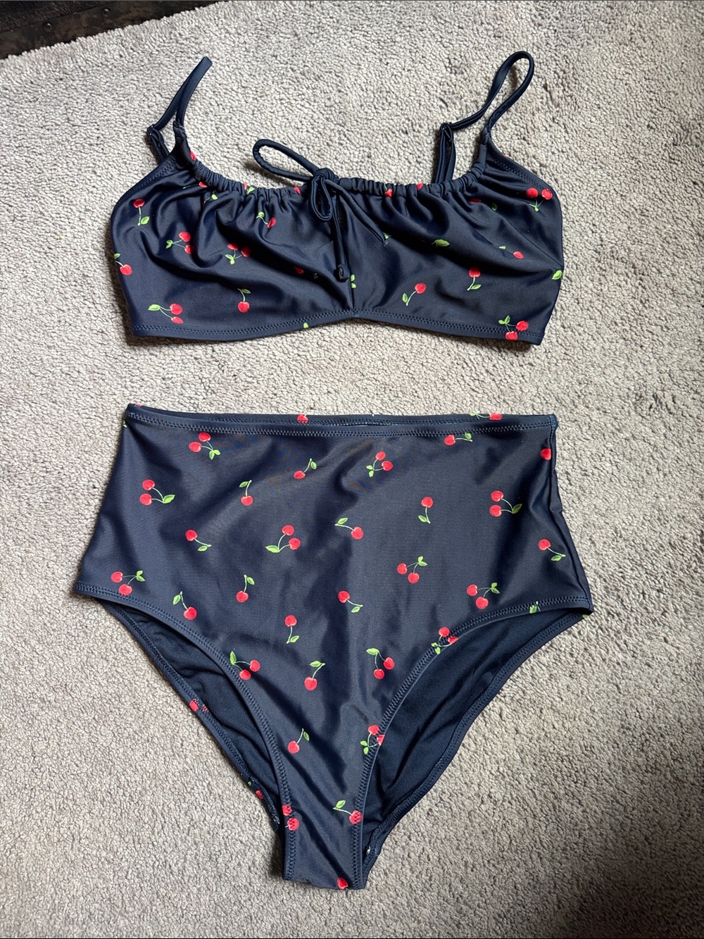Old Navy Bikini Set with Red Cherry Accent